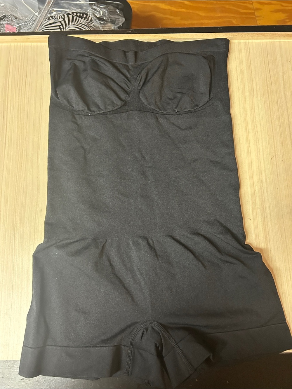 Black Strapless Shaping Bodysuit